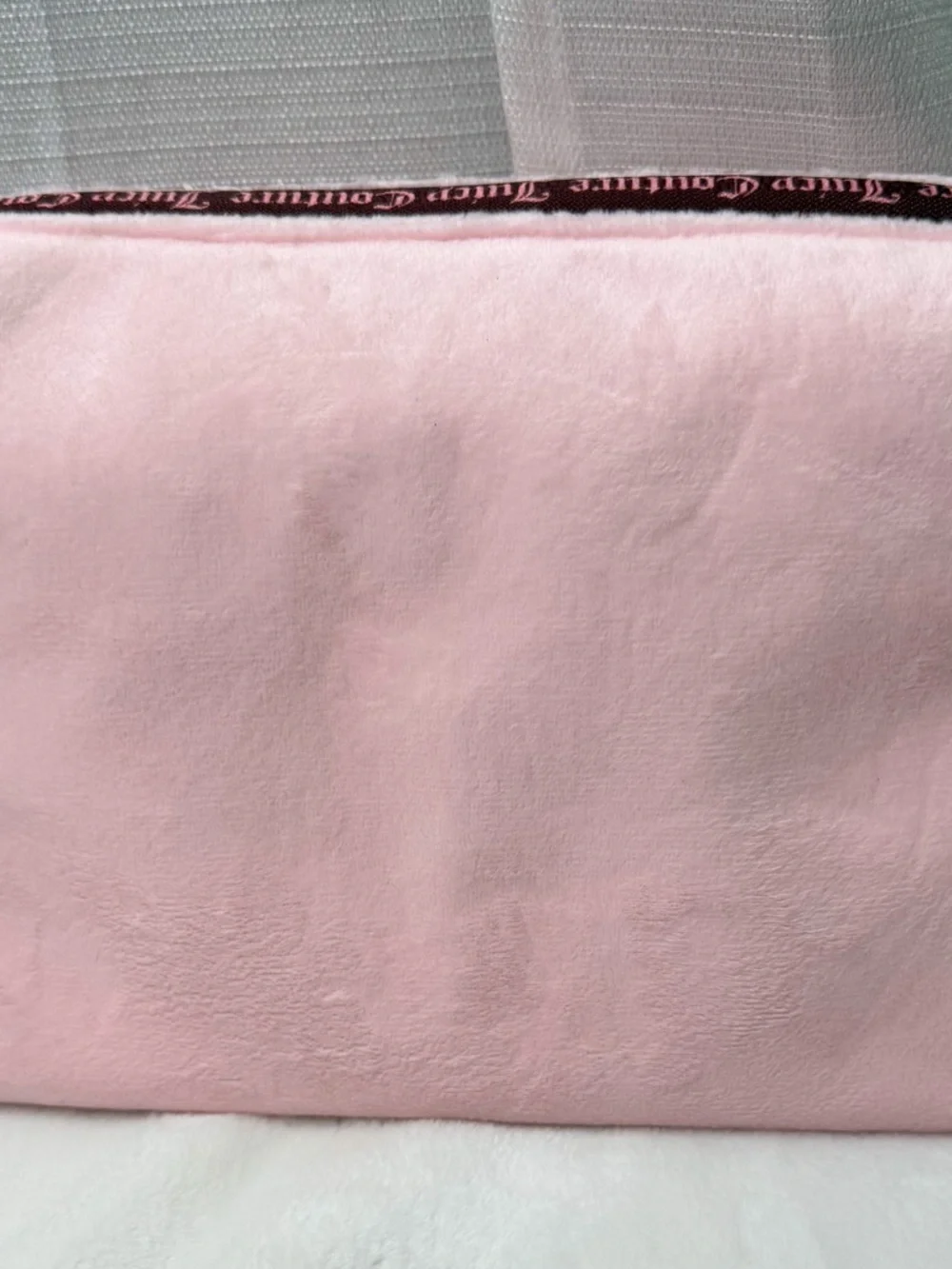 Juicy Couture Pink Velour Makeup Bag NWT Crown Logo Rhinestone Pouch Y2K